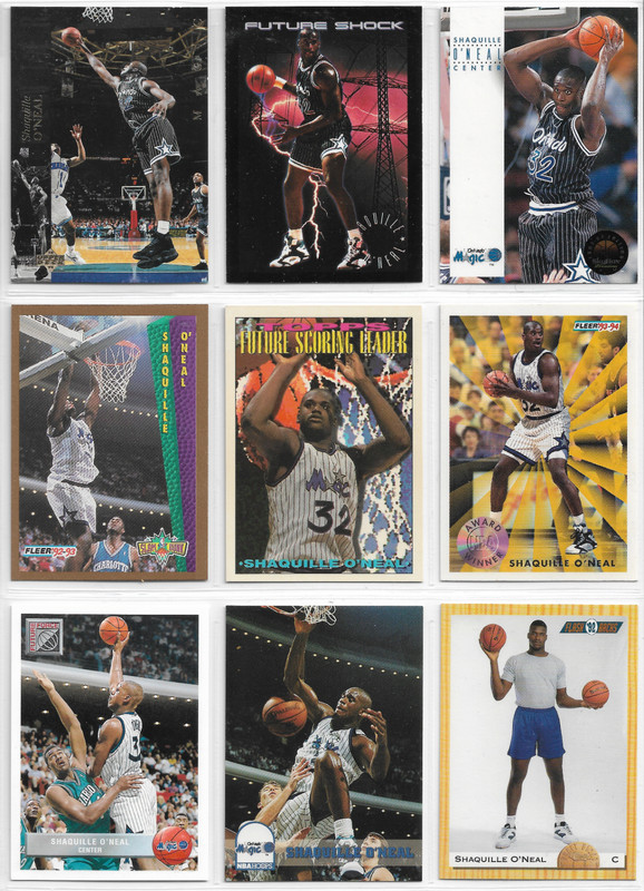 Nice Shaquille O'Neal 15 Card Lot