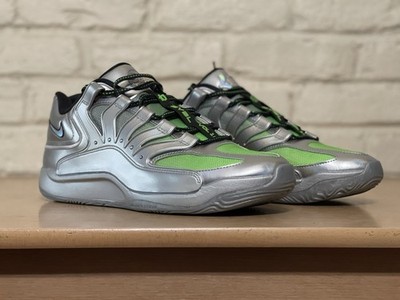 Nike KD 18 EYBL Rocket Power Metallic Silver Green Strike IF2519-001 Men\'s Sz 13 Nike KD 18 EYBL - IF2519-001 for Sale | Authenticity  main image 2