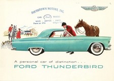 1955 Ford Thunderbird Original Nos Dealer Sales Brochure - Dtd 8-54 1955 Ford Thunderbird Original Nos Dealer Sales Brochure - Dtd 8-54