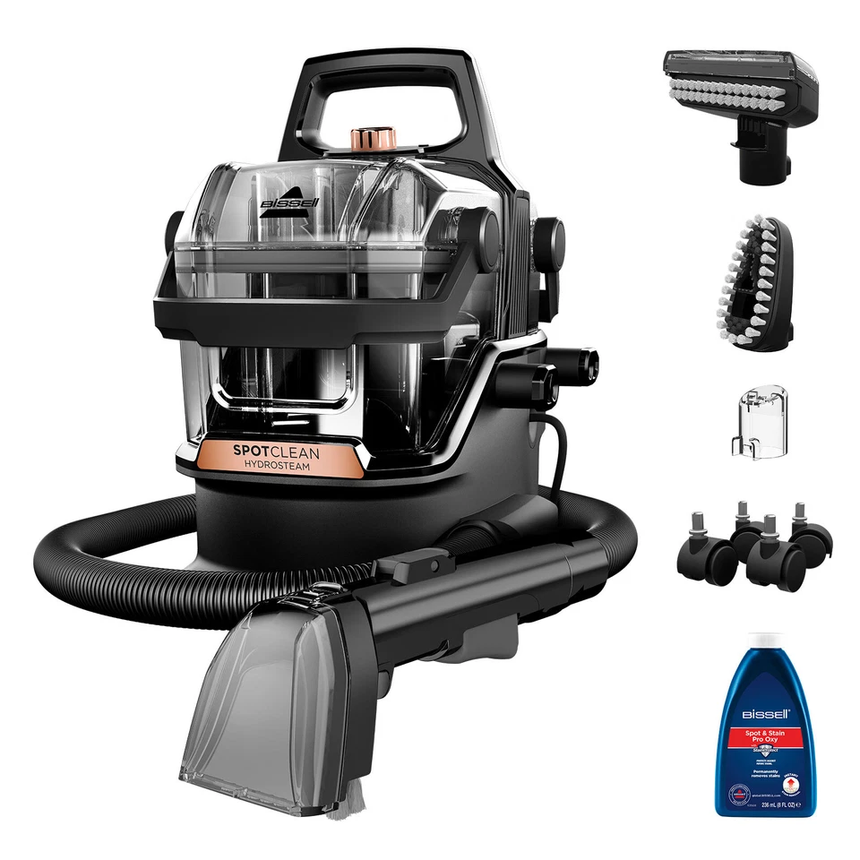 BISSELL 3700N Spotclean Hydrosteam Aspirador de lavado Aspirador húmedo y seco 1000 vatios