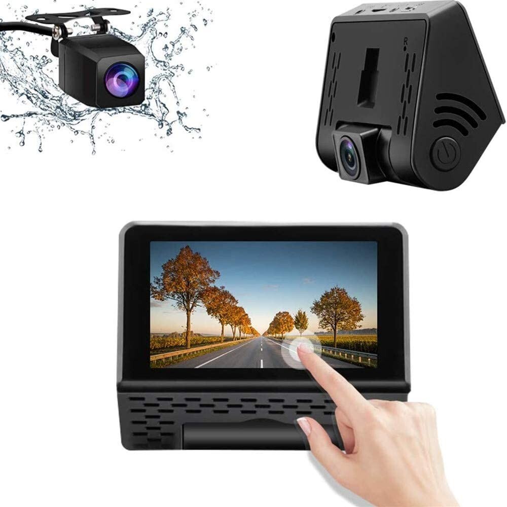 Dash Cam 3-Inch Full HD 1080p with 170° View Night Vision G-Sensor DVR-image