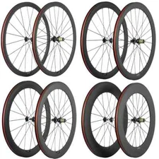 Carbon Road Bike Wheelset Depth 38/50/60/88mm Clincher Racing Bicycle Wheels