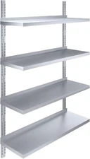 Commercial 4-Tier Wall Shelf 16"x48" – Heavy Duty Stainless Steel Kitchen Rack