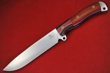 Busse Custom S.C.A.B.J. Anorexic Boss Jack .161" Satin INFI, G10 G-rexed Bubinga