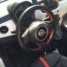 Unique Carbon Fiber Pvc Leather Design Black Steering Wheel Cover Perfect Fit