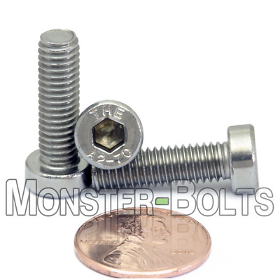M6 x 25mm Stainless Steel Low Head Socket Caps Screws  DIN 7984 A2-70 / 18-8