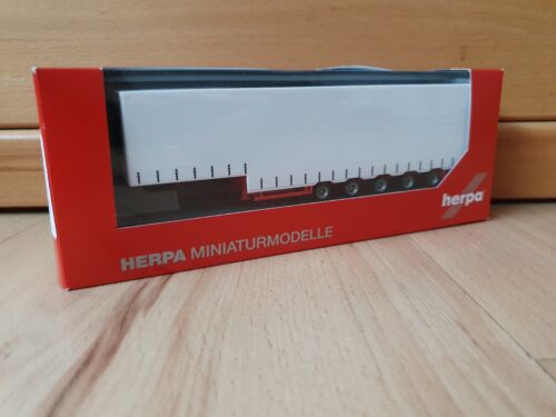 Herpa "NEUTRAL" - seltener 5A Planenauflieger f. Modell Lkw m. Logo (Herpa) - Zdjęcie 1 z 3