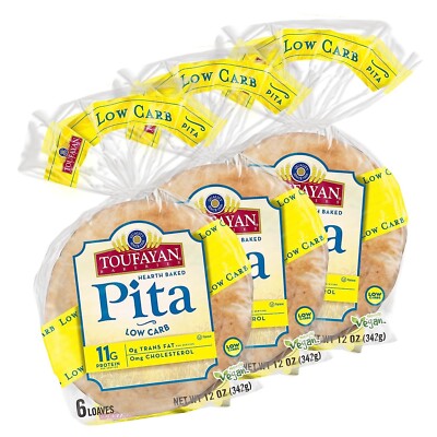 Mediterranean Low Carb Pita Bread. 3 packages. Kosher.