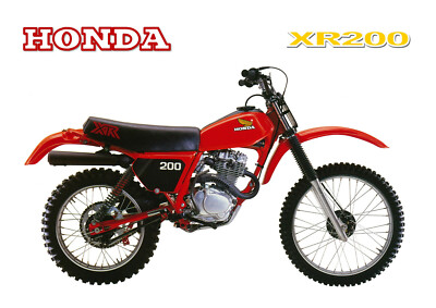 HONDA Poster XR200 1980 1981 1982 Suitable to Frame