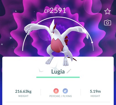 Shiny Lugia Boost Highcp Trade 1 Mil Stardust Ebay
