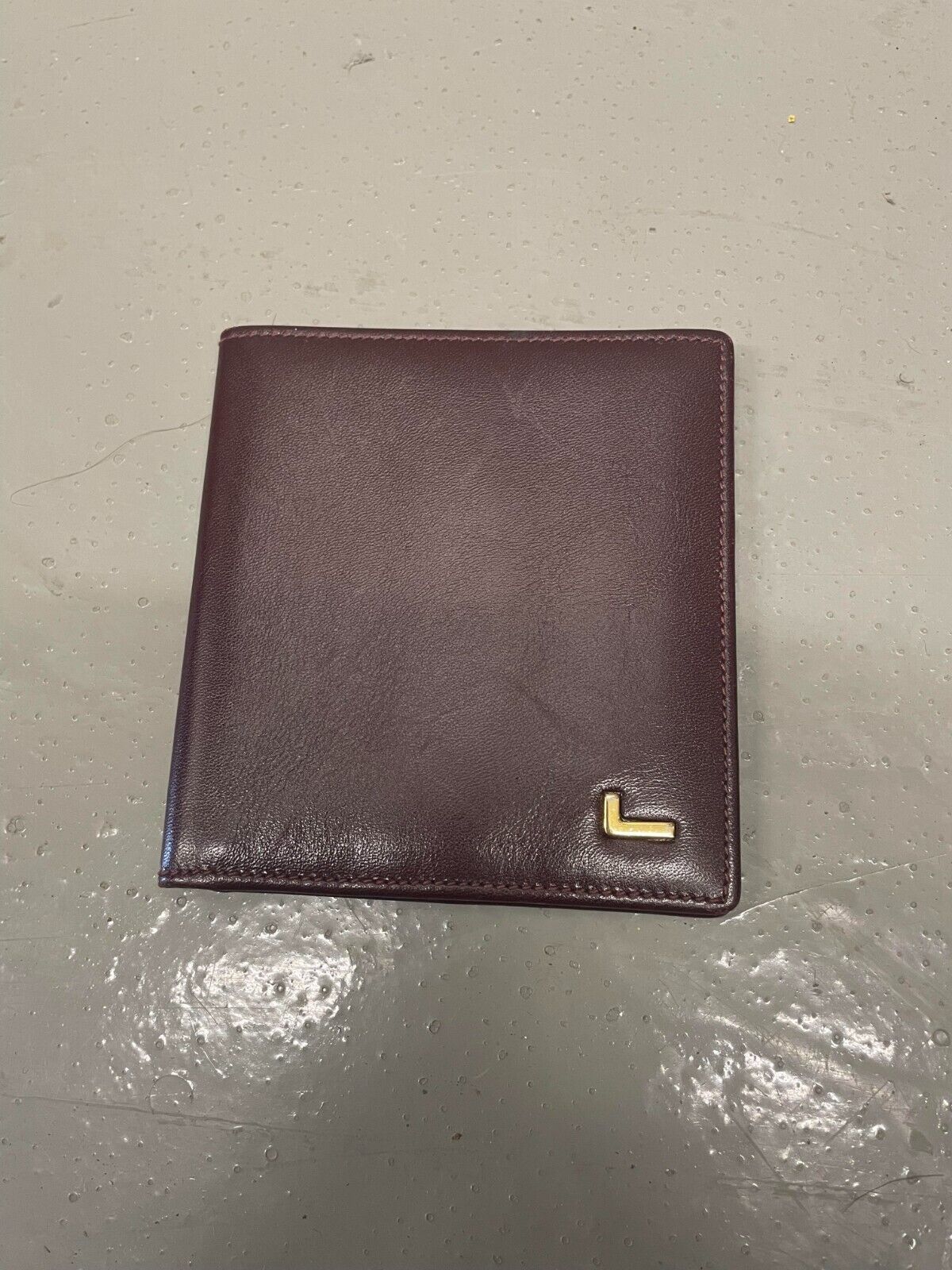 Lancel Men’s leather bifold Wallet - maroon - image 1