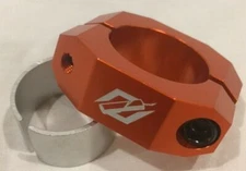 BMX TNT BICYCLES SEAT CLAMP (28.6, 31.8mm) DOUBLE CLAMP ORANGE