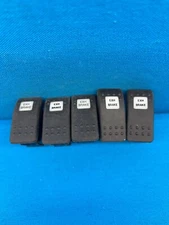 Lot of 5x Carling Technologies 0712R EXH. Break Rocker Switch Exhaust