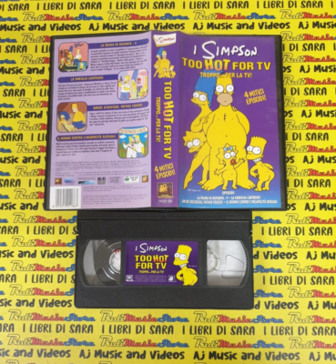 #ad film VHS cartone I SIMPSON TOO HOT FOR TV 4 EPISODI 1999 F55 2* EUR 2.99