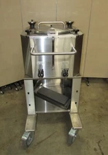 New Fetco Luxus 18 Gallon Thermal Dispenser with Cart LBD-18 w/ cosmetic damage