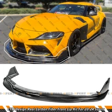 For 2020-2025 GR Supra A90 A91 MK5 CTM Design Carbon Fiber Front Bumper Lip Kit