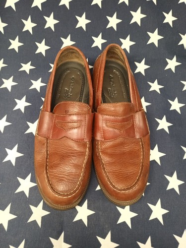 Nice Columbia Summer Lake Mens Brown Leather Penny Loafers Shoes Sz 10 - Picture 3 of 11