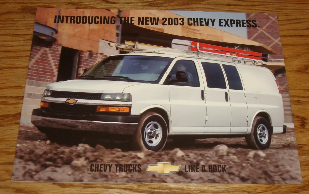 Original 2003 Chevrolet Chevy Express Cargo Van Sales Brochure