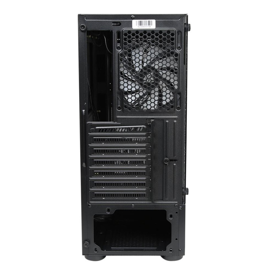 Inland X1 ATX Mid-Tower Computer Case Tempered Glass Side Panel - Black ...