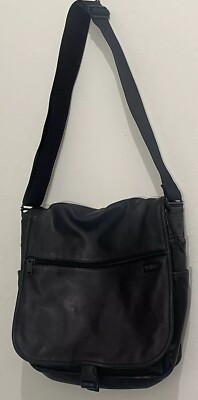 Tumi Expandable Front Flap Messenger Bag Genuine Leather 9651D3 | eBay