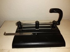 HOLE PUNCH MASTER PRODUCTS METAL 3 holes w Cast Iron Handle  U.S.A heavy duty