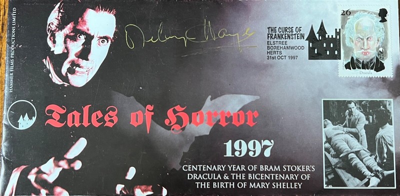 Hammer Films Stamp first day of issue 1997, RARE signed Melvin Hayes (8 of 10)