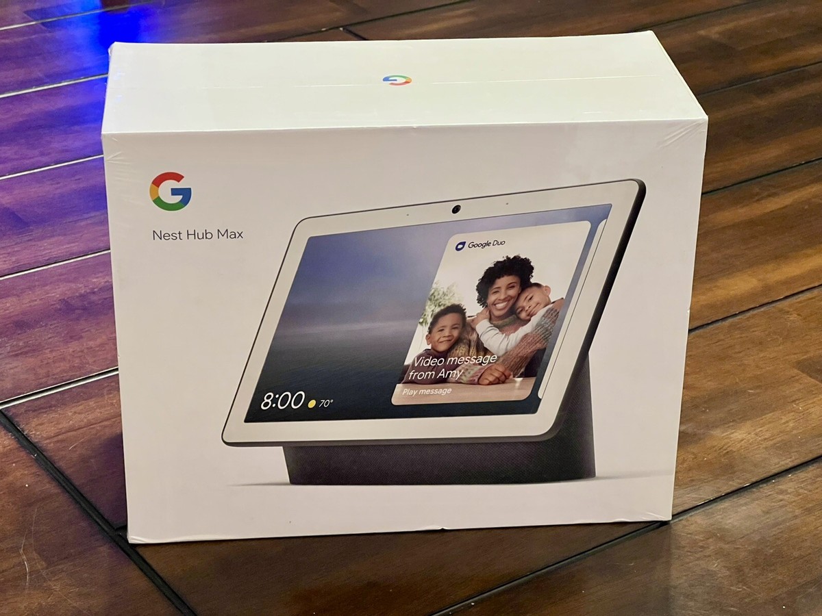 Google Nest Hub Max Smart Speaker 10” HD - Color: Charcoal 