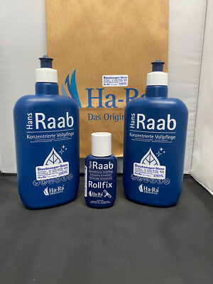 ORIGINAL Ha-Ra Hans Raab Vollpflegemittel 2 x 500 ml mit  Rollfix leer