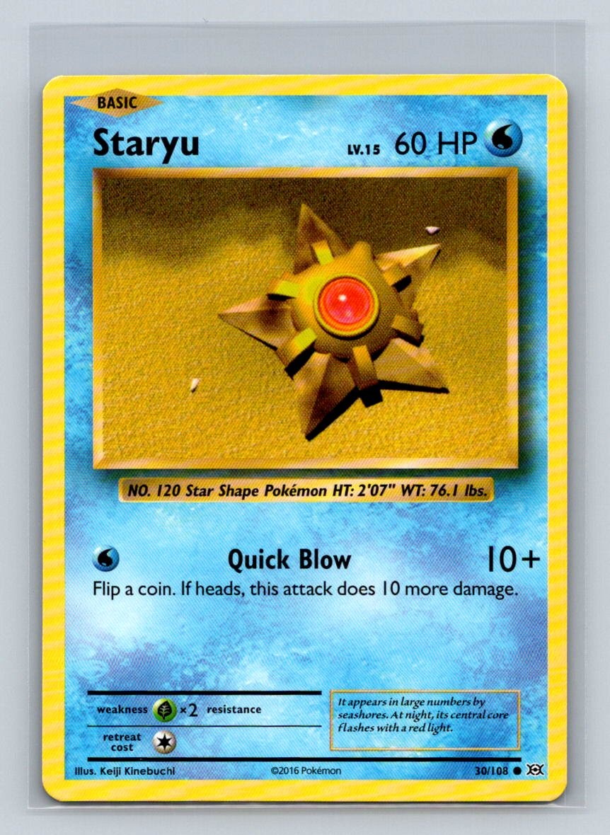 Staryu #30/108 XY: Evolutions Common - Pokemon Card D23