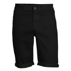 IZOD Denim Shorts 40 Black Cotton Jean Slim Fit Mid Rise Bermuda Men's NWT