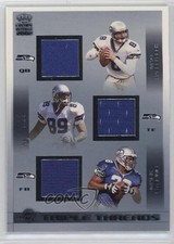 2002 Pacific Crown Royale Triple Threads Matt Hasselbeck Itula Mili #33 1e5k