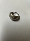 Sterling silver dome style ring with czs size size 7 1/4 — photo 3
