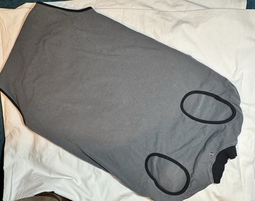 BellyGuard Gray After Surgery Pet Dog Recovery Body Suit, XXL Super Soft EUC