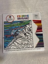 GLOBAL ROOTS COLORING MOSAIC Kit 20 Panels 22 x 27.5 Poster MuralMosaic New