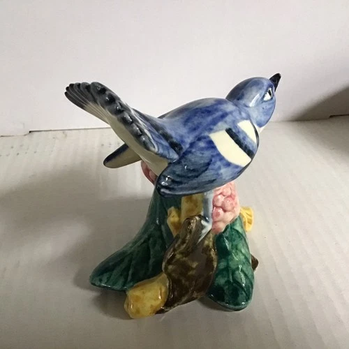 VTG STANGL Pottery Bird Cerulean Warbler Figurine 3456 Signed MHF Mint