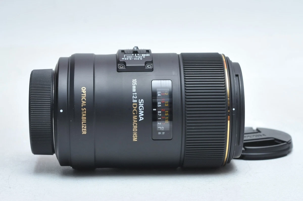 Objectif reflex Sigma 105mm f/2,8 DG EX Macro OS HSM pour Canon EF