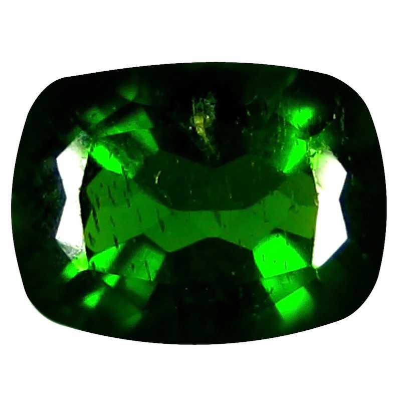 1.56 ct Beautiful Cushion Cut (8 x 6 mm) Russian Chrome Diopside Loose Gemstone