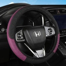 Car Steering Wheel Cover Red Black Leather Anti-slip For 1538cm Carbon Fiber Car Steering Wheel Cover Red Black Leather Anti-slip For 1538cm Carbon Fiber
