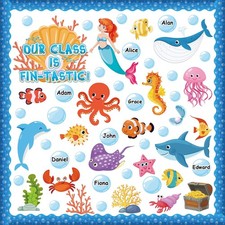Under The Sea Bulletin Board Decoration Set Classroom Sea Animals Cutouts