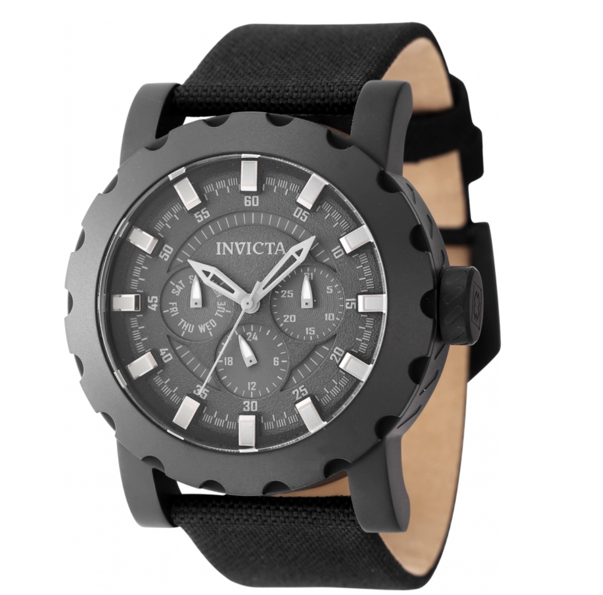 Invicta I-Force Commando Men's 46mm Stealth Black Day / Date