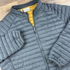 Craghoppers Mens Gray Thermo Elite Down Fill Zip Front Jacket Size XL