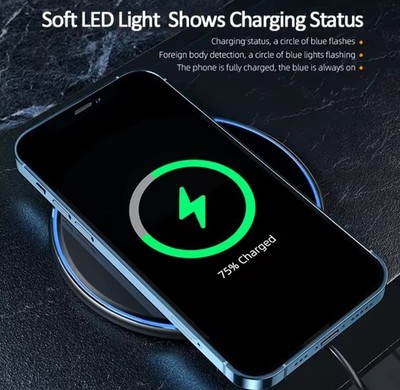 Essager 15W Fast Wireless Charger For iPhone 14 13 12 For Airpods Visible Qi Wir