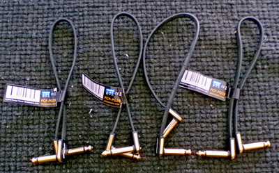 EBS PG-28 Premium Gold Flat Patch Cable - 11.02 inches (4-pack) Bundle