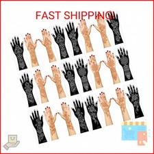 Henna Tattoo Stencil Kit,12 Sheets Stickers for Henna Tattoo Hand Forearm Glitte