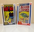 Funko Pop! Comic Book Cover with Case: DC Universe - Superman #01 & Batman #02