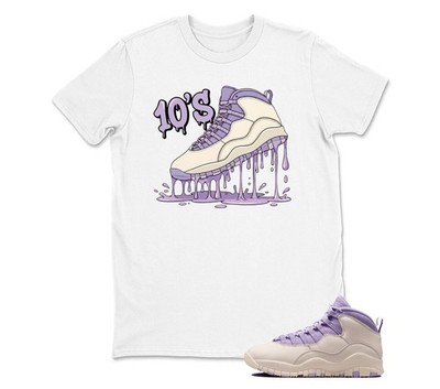 Dripping Shoe 10'S - jd 10 Hydrangeas Chalk Sneaker Match Sneaker Tee Shirt