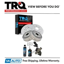 TRQ Performance Front & Rear Brake Pad & Rotor,Shoe & Drum Kit For Chevrolet GMC