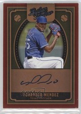 2019 Panini Leather & Lumber Auto Yohander Mendez #AU-YO Auto 0u2j