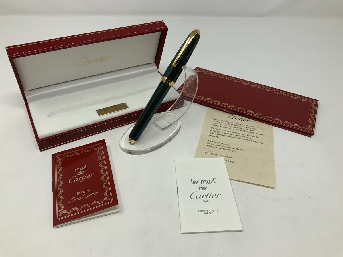 Louis Cartier Dandy Green Ebonite Limited Edition 1847 Fountain