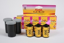 Expired Film Lot - Kodak Gold 200 Film 35mm x 3 Rolls Expired In 2002